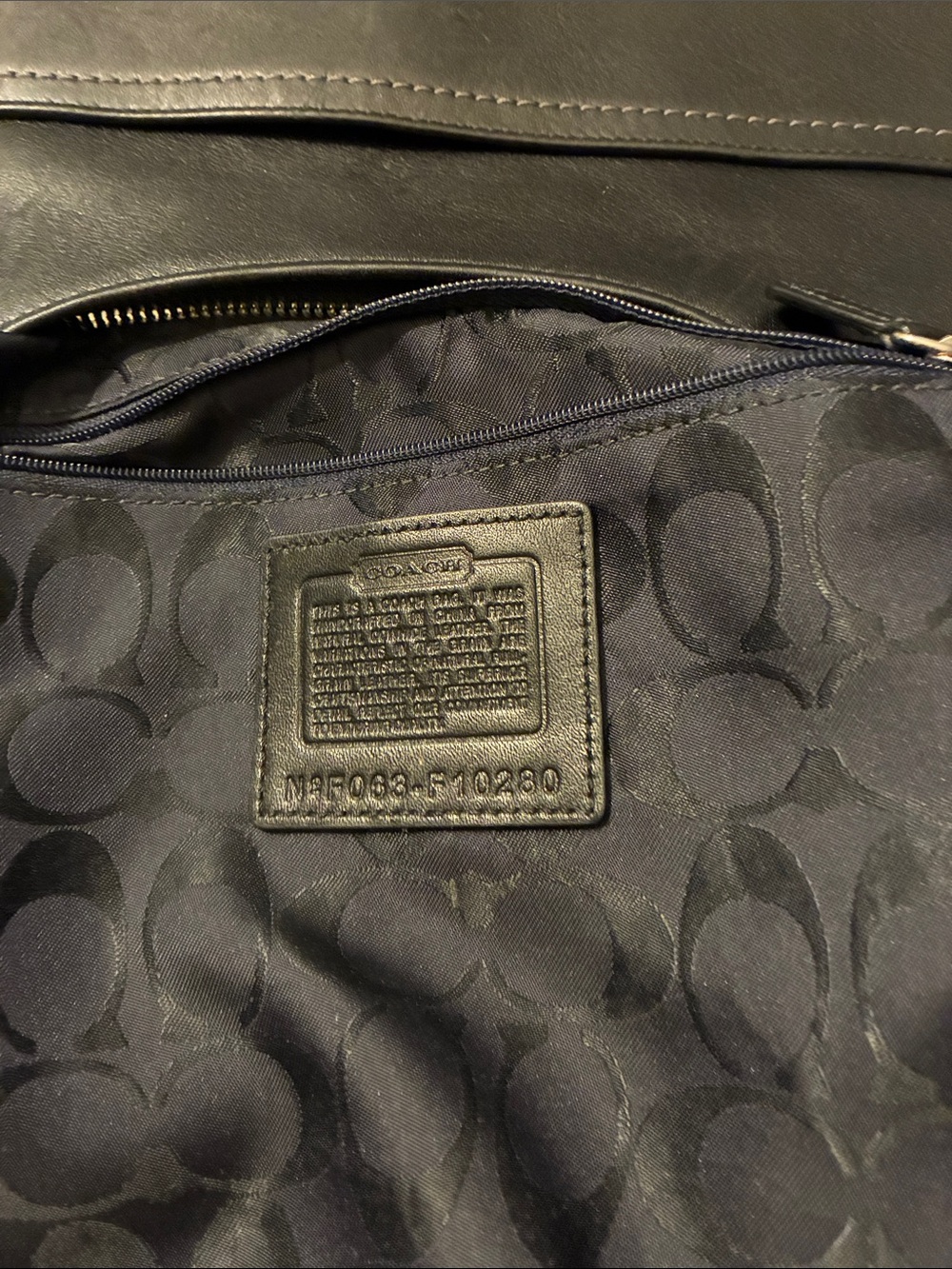 EUC ! Y2K Coach Hampton HOBO Classic Black Leather Shoulder Bag 2006 - Picture 9 of 16